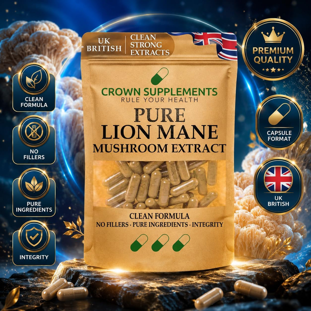 Pure Lions Mane Capsule Extract
